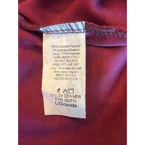 Windsor Lace-Up Maxi Formal Bodycon Dress Burgundy Size Large Brand New With Tag - Picture 8 of 13